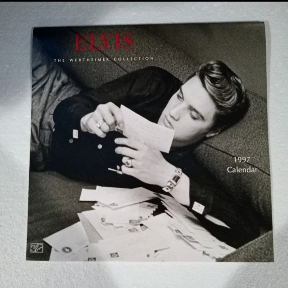 Elvis VTG 1997 Calendar Blk White THE WERTHEIMER COLLECTION New. Never Used Mint